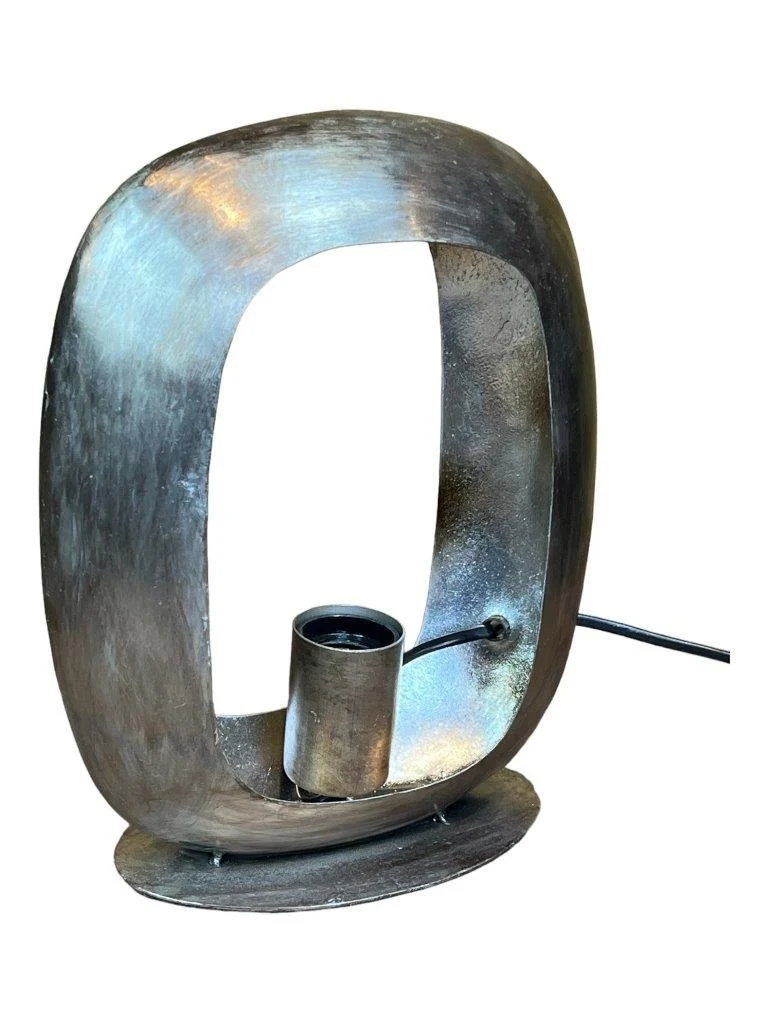 Open lamp silver antiq