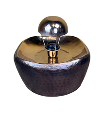 Shaped Wall Lamp Shiny Antiq Copper