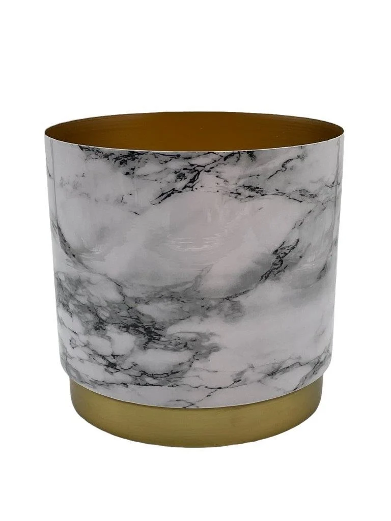 Pot Ranco White Marble