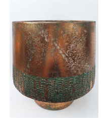 Weathered Copper Plantpot