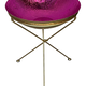 bowl on stand gold/pinkfoil