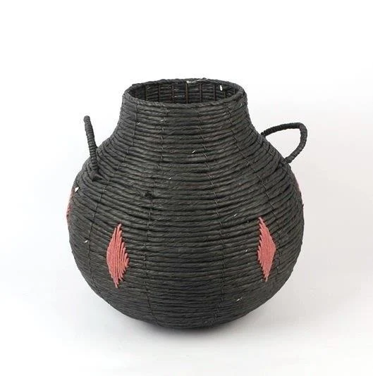 Black Paper Rope Basket