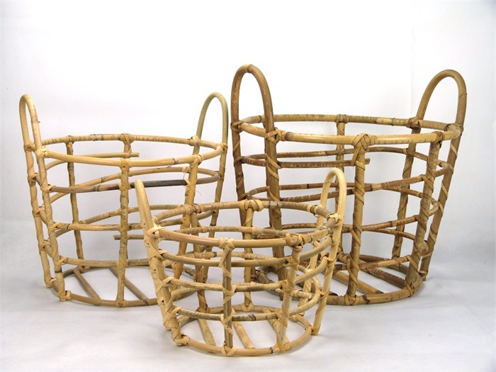 Rattan Open Basket 36x36cm