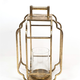 Gold Metal Lantern open cube