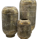 SET 3 stuks  Lantern gold round