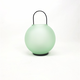 Glass Lantern 15x21.5cm Soft Green