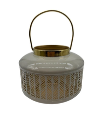 Lantern Polla Grey enamel