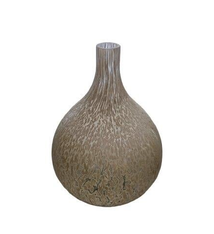 VAAS Glass Flute Ohio Green Dotted