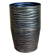 Cone Vase brass antiq enamel