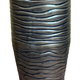 Cone Vase brass antiq enamel