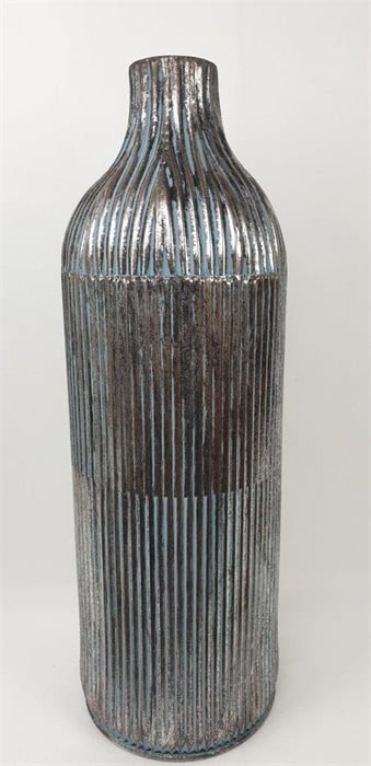 Silver Line Metal Vase