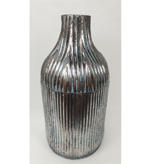Silver Line Metal Vase
