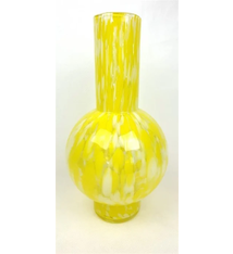 Double sphere Yellow dotted Vase