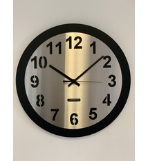 Wandklok AMSTERDAM BLACK MODERN DUTCH DESIGN WS