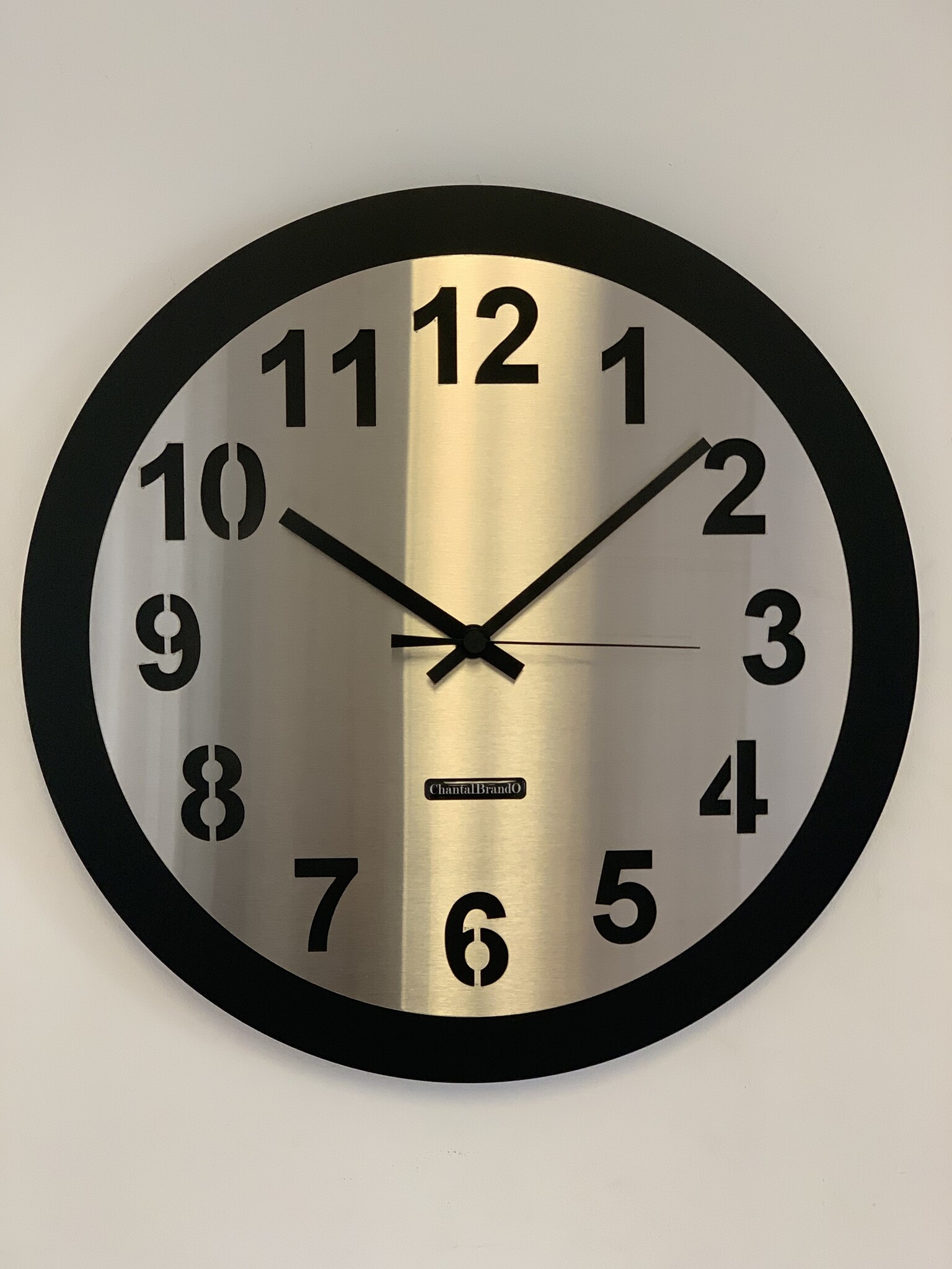 Wandklok AMSTERDAM BLACK MODERN DUTCH DESIGN WS