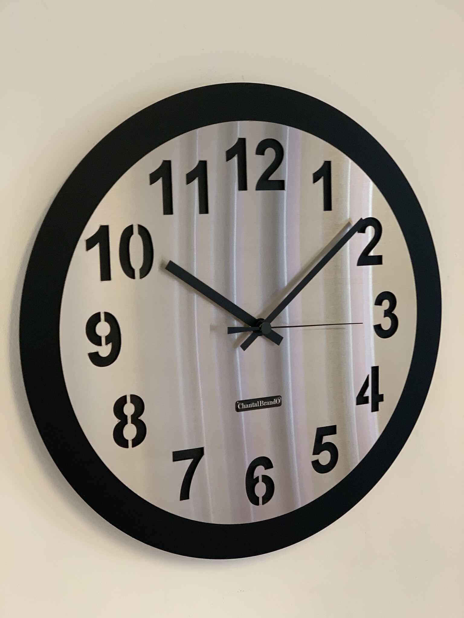 Wandklok AMSTERDAM BLACK MODERN DUTCH DESIGN WS