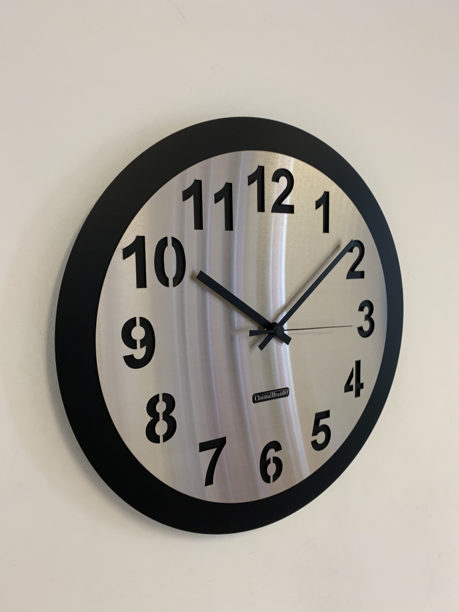 Wandklok AMSTERDAM BLACK MODERN DUTCH DESIGN WS