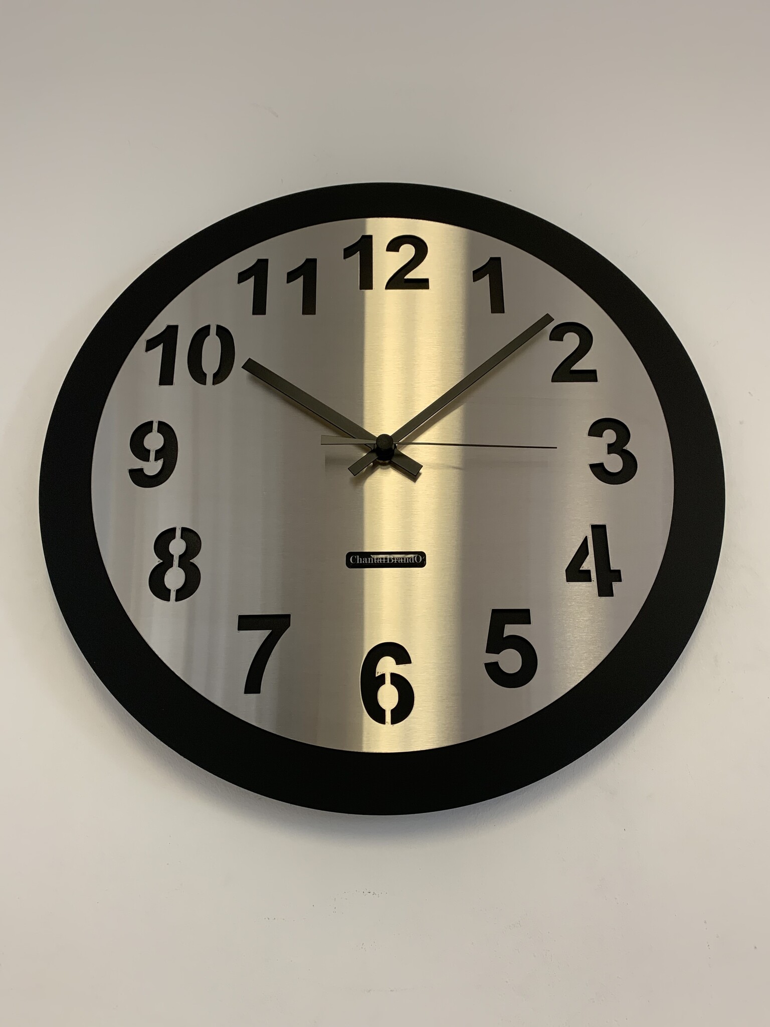 Wandklok AMSTERDAM BLACK MODERN DUTCH DESIGN WS