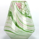 Glass Vase Conic Tainted Green/Pink