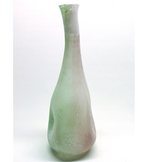 Tall Vase Drop White/Green
