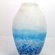 Glass Vase Oval Horizon Blue