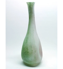 Tall Vase Drop White/Green