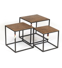 Set van Liquid Metal Coffetafels