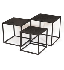 Set van 3 stuks  Liquid Metal Coffetables