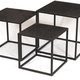 Set van 3 stuks  Liquid Metal Coffetables