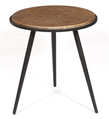 3legs Rnd Liquid Metal High Coffeetable