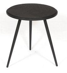 3legs Rnd Liquid Metal High Coffeetable