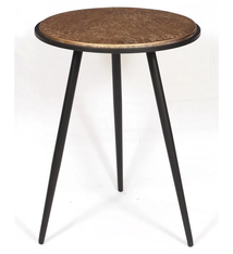 3legs Rnd Liquid Metal High Coffeetable