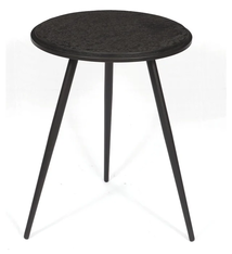 3legs Rnd Liquid Metal High Coffeetable