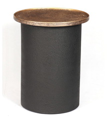 Liquid Metal Rnd Pillar Table