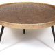 3legs Rnd Liquid Metal Coffeetable