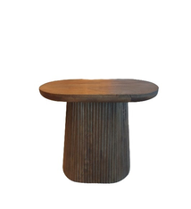 Oval centre tables honey finish