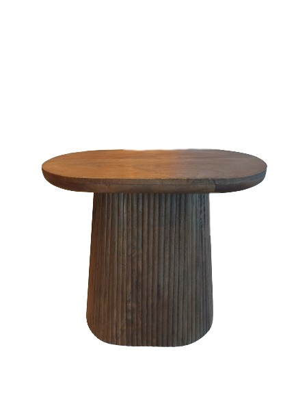 Oval centre tables honey finish