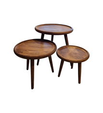 Set van 3  stuks Wooden Pablo table