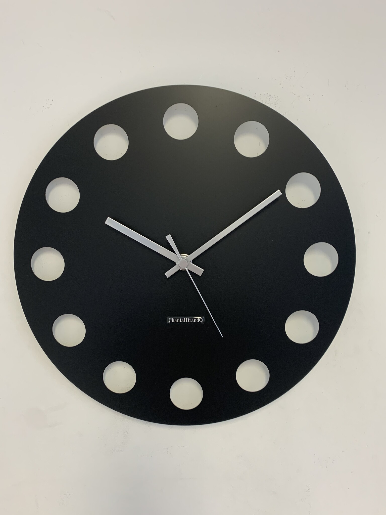 Wandklok ChantalBrandO CETARA BLACK -- MODERN DESIGN --