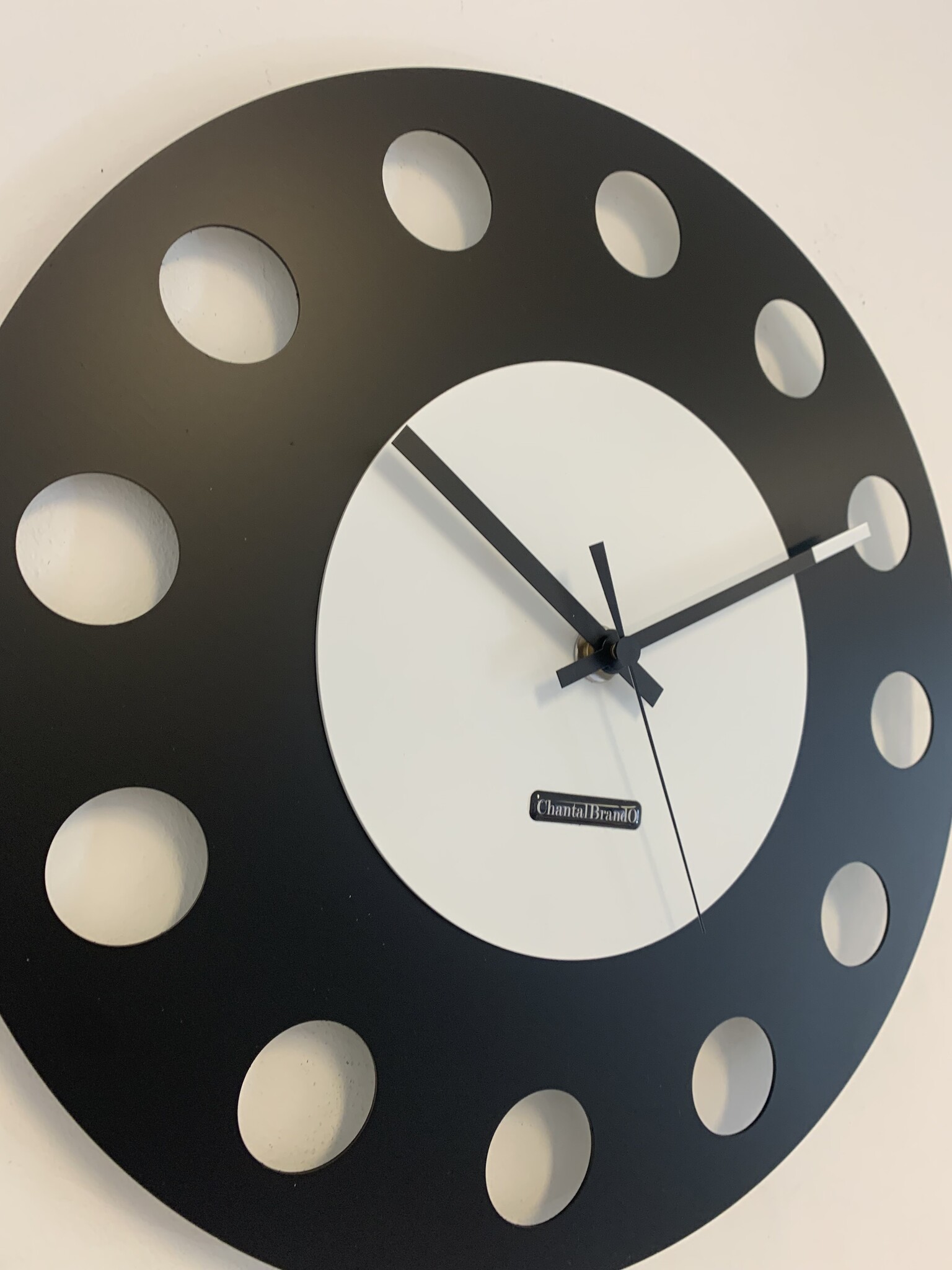 Wandklok ChantalBrandO CETARA BLACK & WHITE