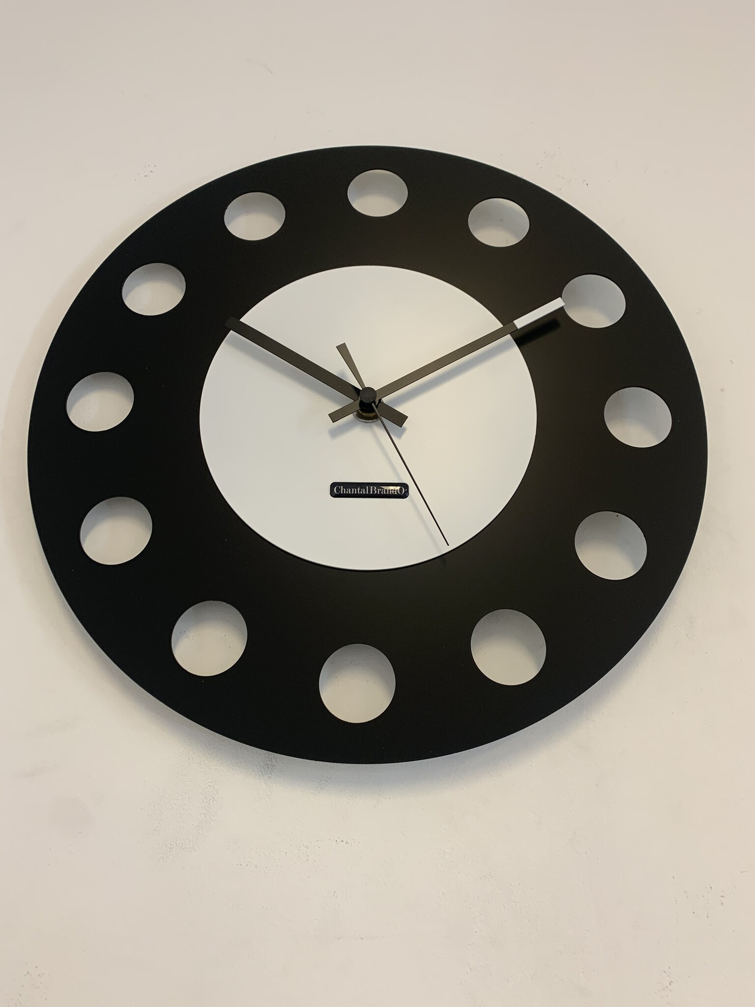 Wandklok ChantalBrandO CETARA BLACK & WHITE
