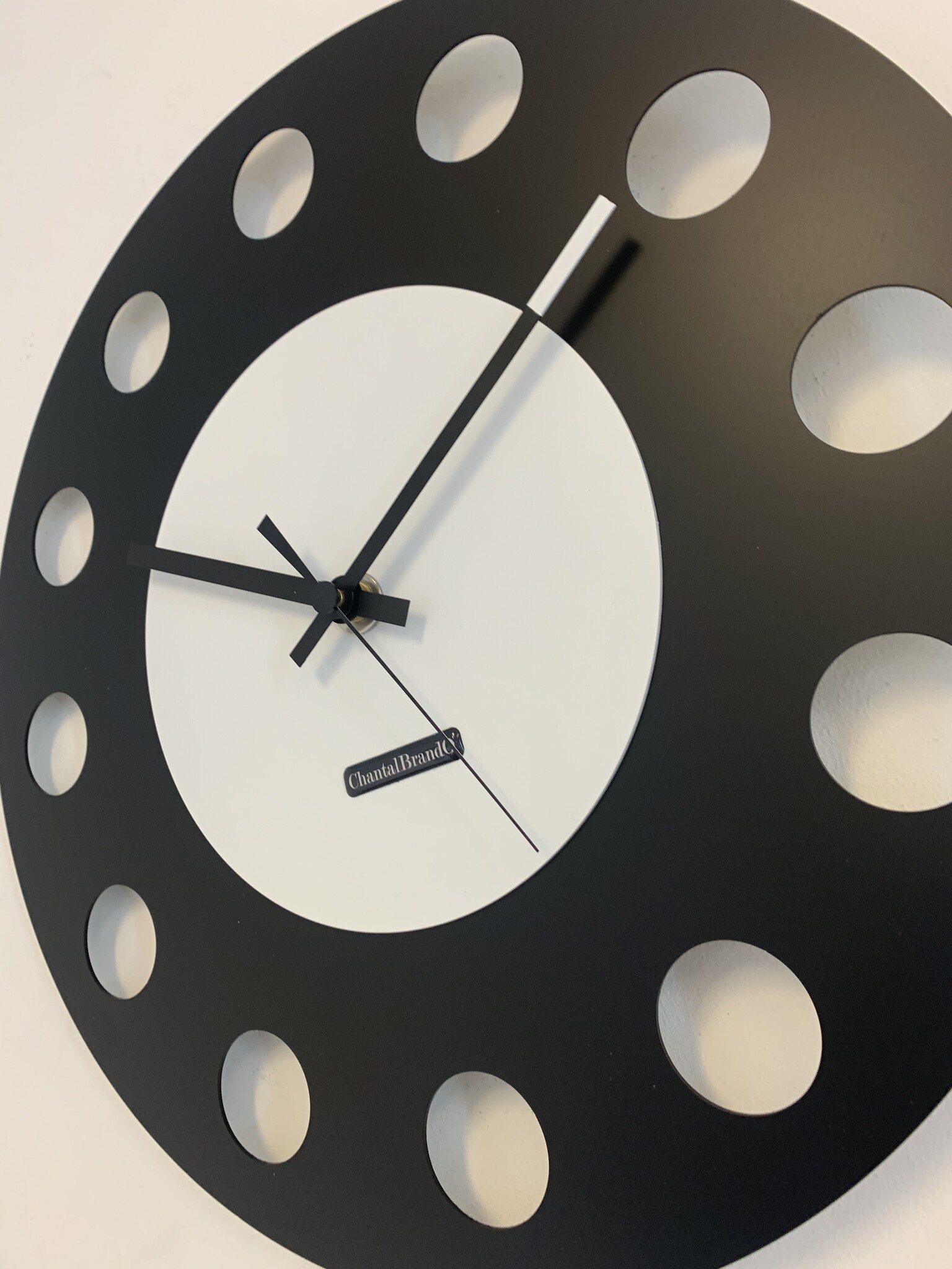Wandklok ChantalBrandO CETARA BLACK & WHITE