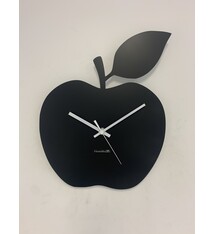 ChantalBrandO Wandklok ChantalBrandO BLACK APPEL -- MODERN DESIGN --