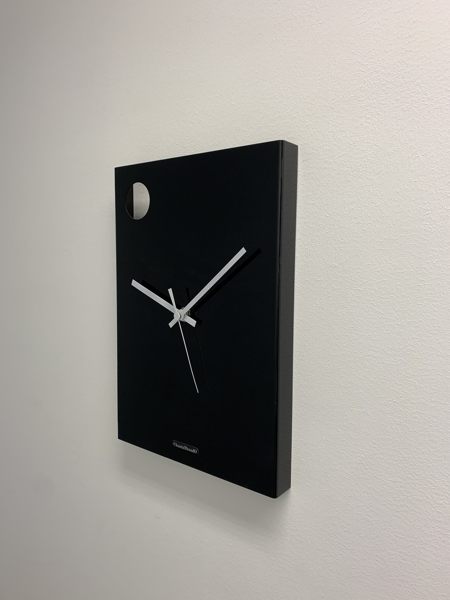 ChantalBrandO Wandklok ChantalBrandO ODYSSEE BLACK -- MODERN DESIGN --