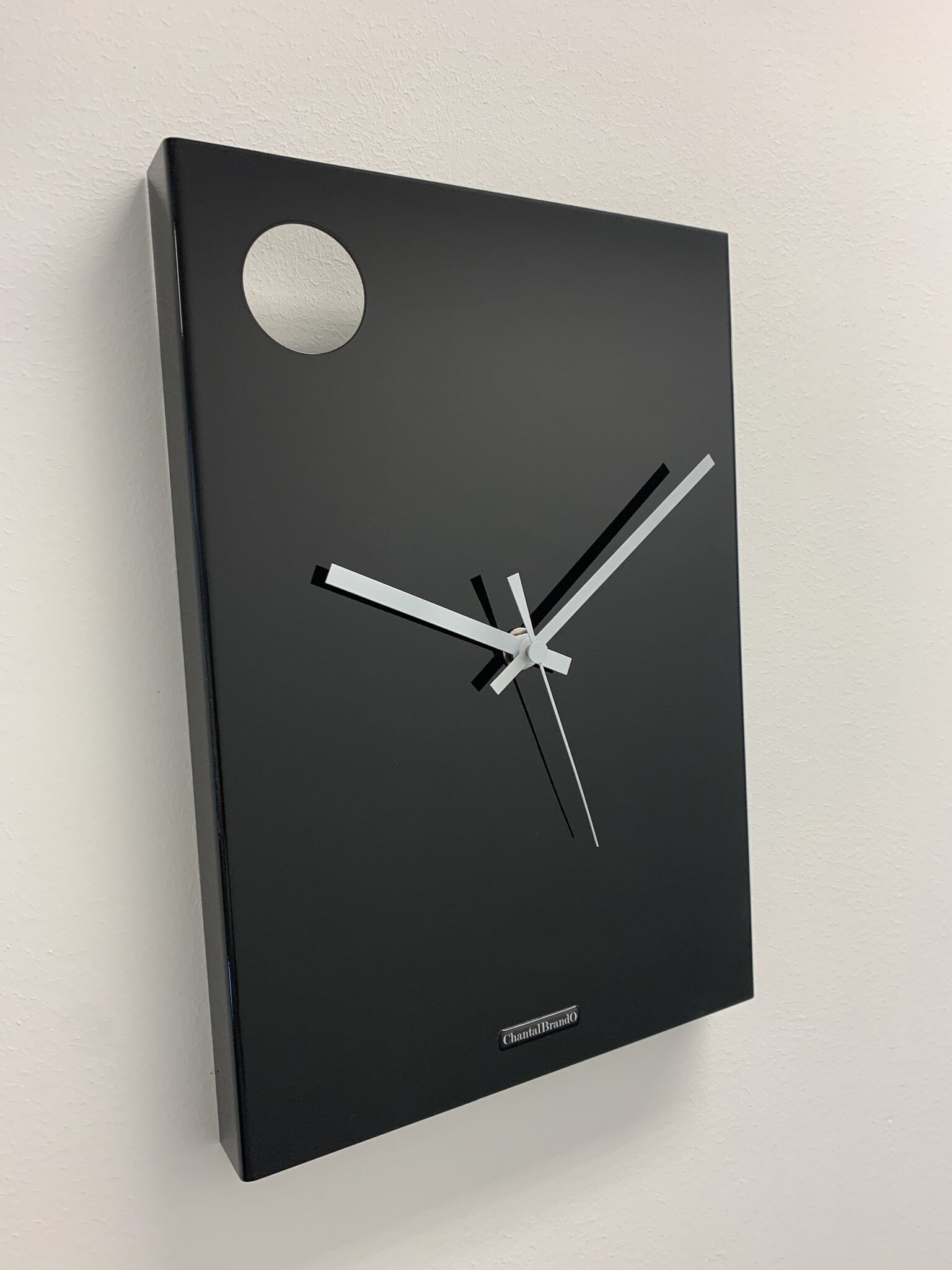 ChantalBrandO Wandklok ChantalBrandO ODYSSEE BLACK -- MODERN DESIGN --