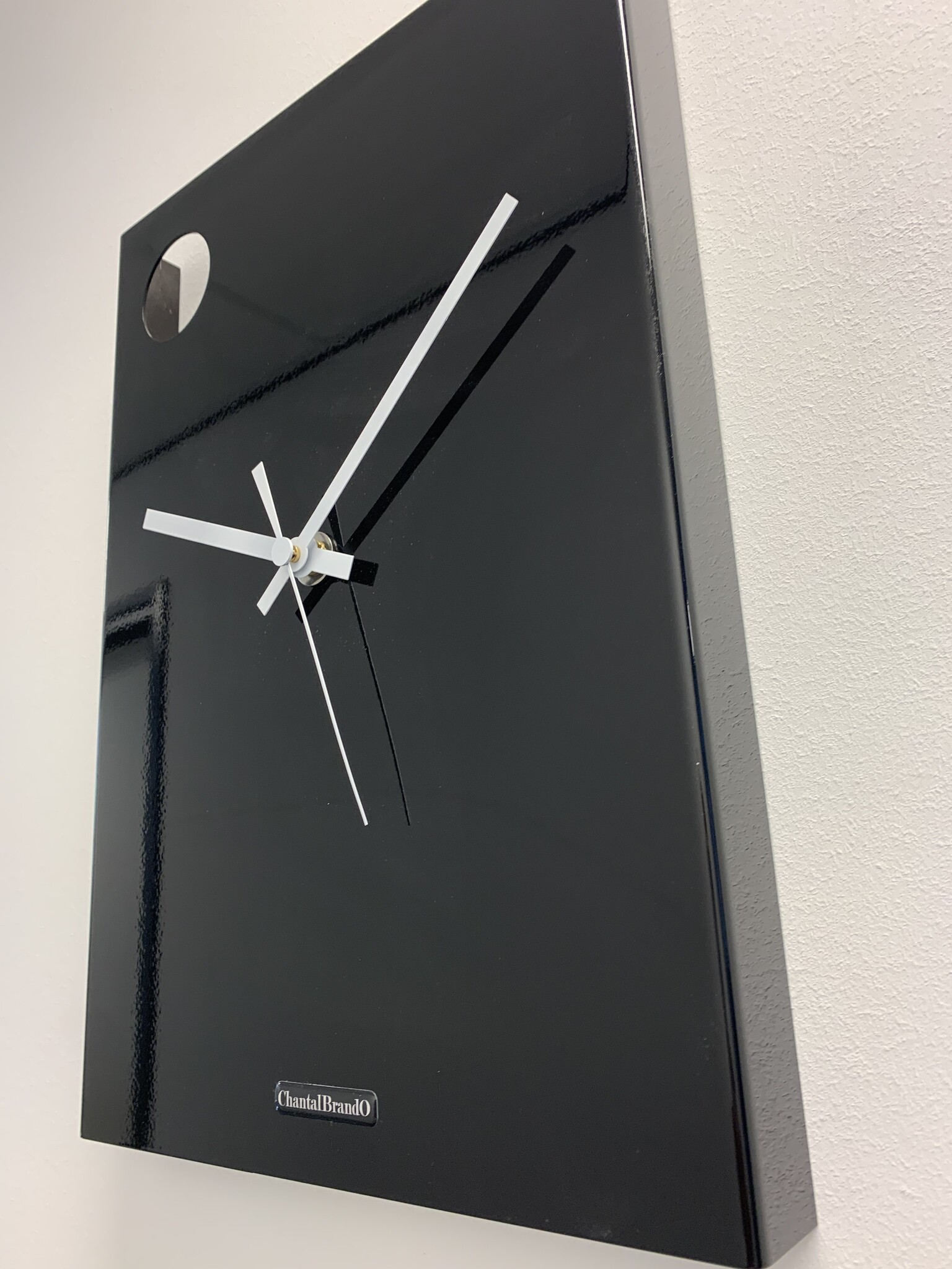 ChantalBrandO Wandklok ChantalBrandO ODYSSEE BLACK -- MODERN DESIGN --