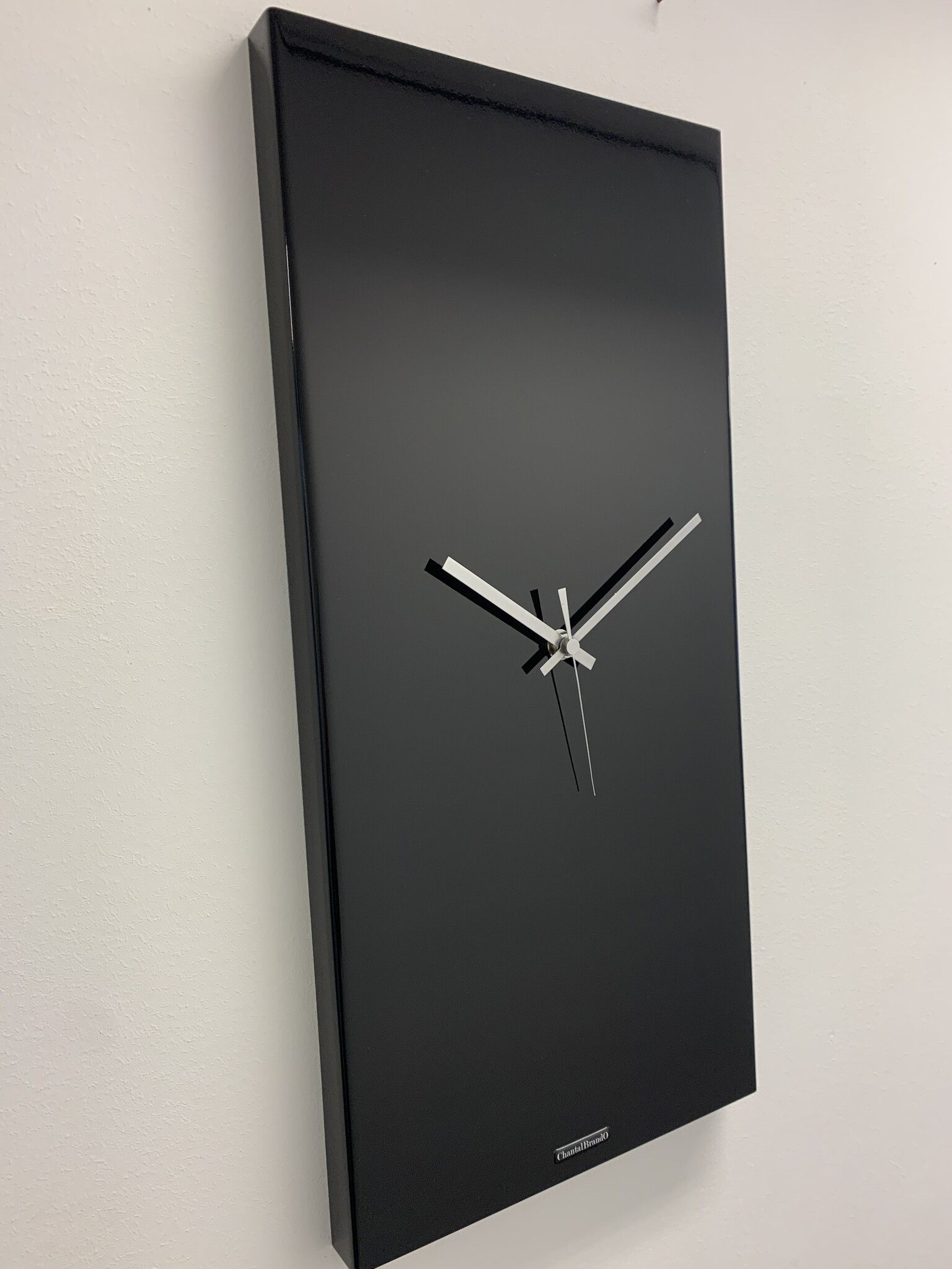 ChantalBrandO Wandklok TIVOLI BLACK == MODERN DESIGN ==