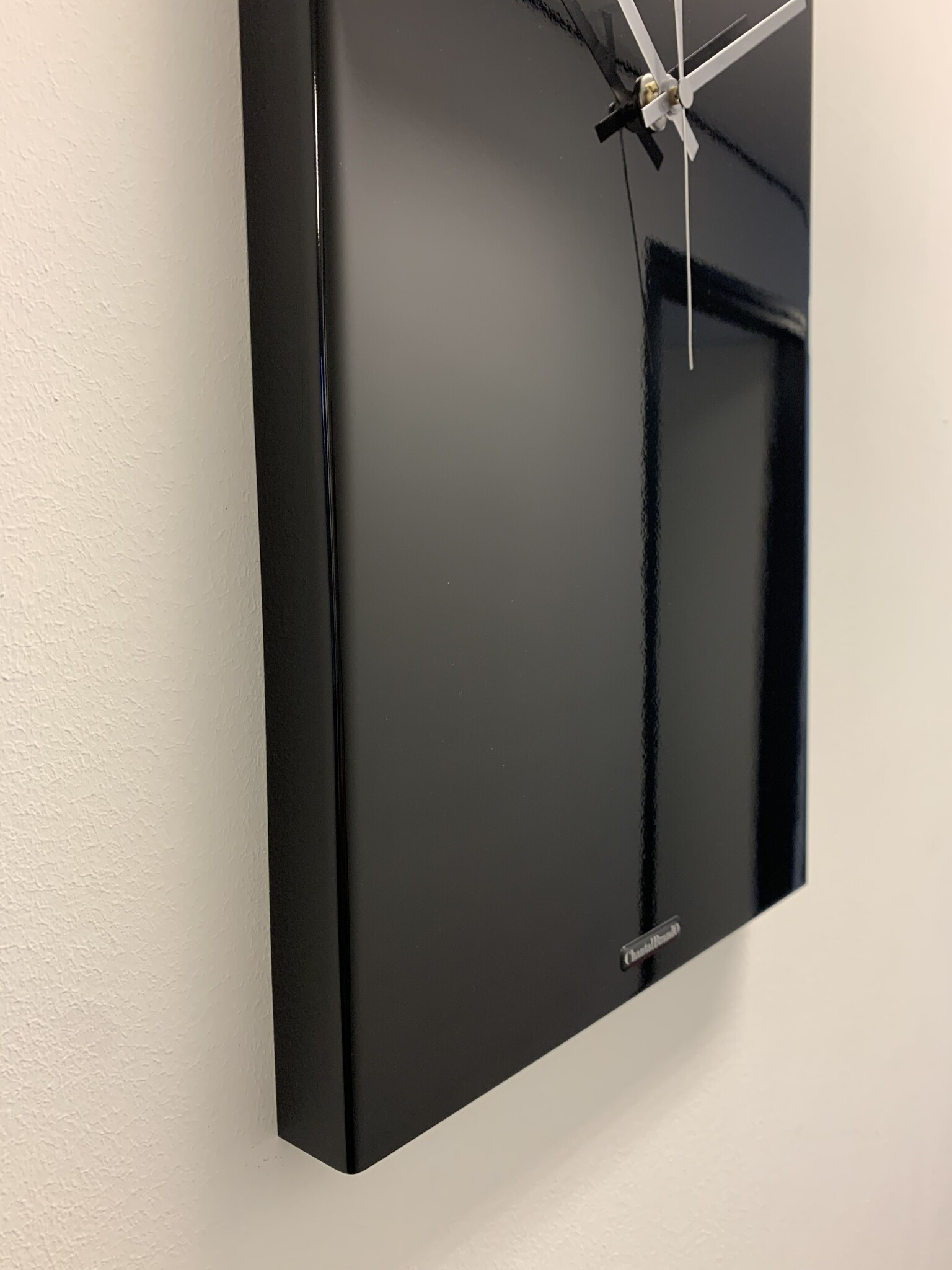 ChantalBrandO Wandklok TIVOLI BLACK == MODERN DESIGN ==