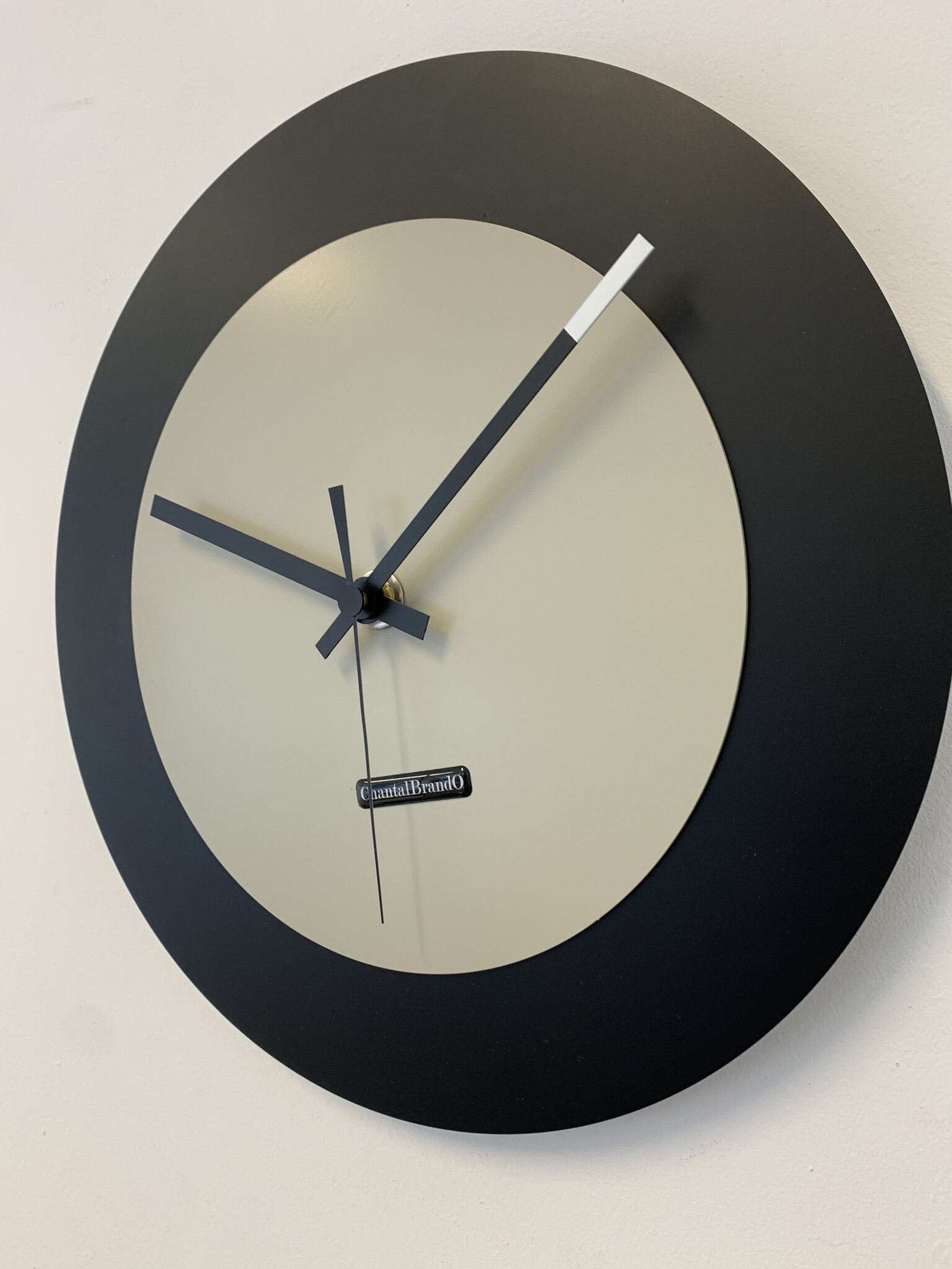 ChantalBrandO Wandklok CHANTALBRANDO -- LUNA 34 BLACK & GREY