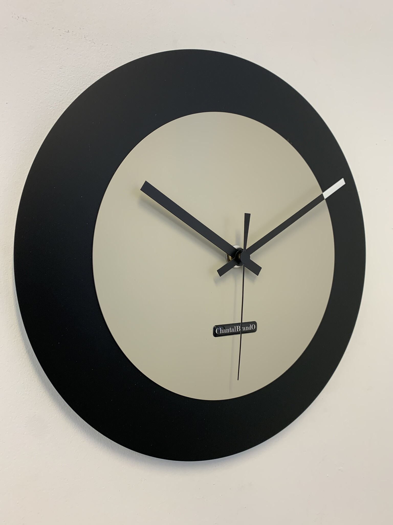 ChantalBrandO Wandklok CHANTALBRANDO -- LUNA 34 BLACK & GREY